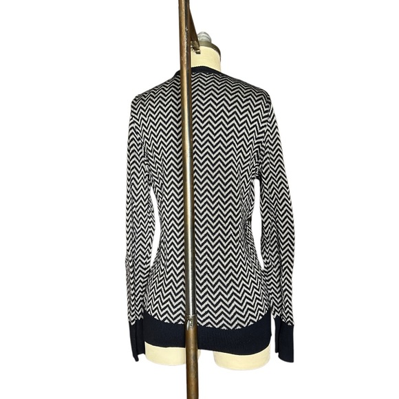 Banana Republic Metallic Zigzag Cardigan size S - Picture 4 of 15